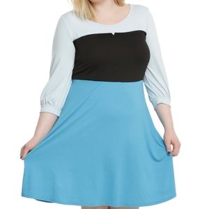 Ariel Plus Cosplay Skater Dress